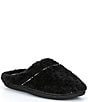 Color:Black - Image 1 - Textured Terry Clog Slippers