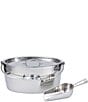 Color:Silver - Image 1 - Crafthouse by Fortessa Stainless Steel Oval Ice Bucket w/ Scoop Set