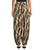 Calessa Animal Print Coordinating Harem Ankle Pants - Image 2