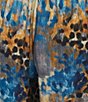 Calessa Animal Te Dye Print Rayon Harem Ankle Pants - Image 4