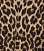 Calessa Coordinating Leopard Round Neck Short Sleeve Top - Image 4