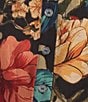 Calessa Coordinating Woven Floral V-Neck 3/4 Sleeve Button Front Blouse - Image 4