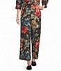 Calessa Coordinating Woven Floral Wide Leg Cropped Pants - Image 1