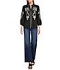 Calessa Demin Wide Leg Pull-On Pants - Image 3
