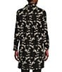Color:Black/White - Image 2 - Duster Embroidered Knit Banded Collar Comfort Fit Tunic