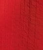 Color:Red - Image 4 - Embroidered Split-V Neckline Bracelet Sleeve Blouse