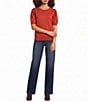 Calessa Knit Crew Neck Short Sleeve Top - Image 3