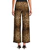 Calessa Knit Leopard Straight Leg Pull-On Pants - Image 2