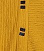 Calessa Knit Split Round Neck Long Sleeve Button Front Tunic - Image 4