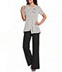 Calessa Knit Straight Leg Pull-On Pants - Image 3
