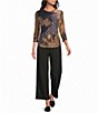 Calessa Knit Wide Leg Pull-On Pants - Image 3