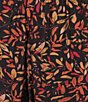 Calessa Leaf Print Coordinating Harem Ankle Pants - Image 4