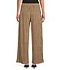 Calessa Petite Size Knit Stripe Wide Leg Pull-On Ankle Coordinating Pants - Image 2