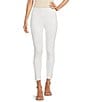 Color:White - Image 1 - Petite Size Ponte Knit Pull-On Leggings