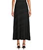 Calessa Petite Size Woven Solid A-Line Pull-On Skirt - Image 2