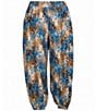 Calessa Plus Size Animal Te Dye Print Rayon Harem Ankle Coordinating Pants - Image 5