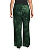 Calessa Plus Size Coordinating Knit Straight Leg Pull-On Crop Pants - Image 2