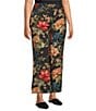 Calessa Plus Size Coordinating Woven Floral Wide Leg Cropped Pants - Image 3