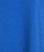 Calessa Plus Size Knit Split V-Neck Embroidered 3/4 Sleeve Tunic, Color:Blue - Image 5