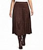 Calessa Plus Size Knit A-Line Midi Skirt - Image 1