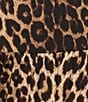 Calessa Plus Size Knit Jersey Leopard Print Coordinating Balloon Ankle Pants - Image 3