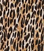 Calessa Plus Size Knit Leopard Cowl Neck 3/4 Roll-Tab Sleeve Coordinating Tunic - Image 4