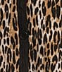 Calessa Plus Size Knit Leopard Print Round Neck Long Sleeve Button Front Jacket - Image 4