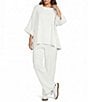 Calessa Plus Size Knit Modal Pull-On Pants - Image 3