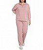 Calessa Plus Size Coordinating Knit Modal Pull-On Pants - Image 3