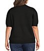 Calessa Plus Size Knit Round Neck Short Sleeve Sweater - Image 2