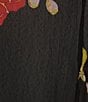 Color:Black Multi - Image 4 - Plus Size Knit Shawl Neck Elbow Sleeve Cardigan