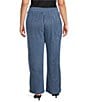 Calessa Plus Size Knit Stripe Wide Leg Pull-On Ankle Coordinating Pants - Image 2