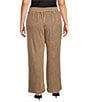 Calessa Plus Size Knit Stripe Wide Leg Pull-On Ankle Coordinating Pants - Image 2