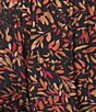 Calessa Plus Size Leaf Print Coordinating Harem Ankle Pants - Image 4