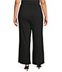 Calessa Plus Size Textured Crinkle Knit Wide Leg Pull-On Pants - Image 2