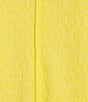 Calessa Plus Size Textured Knit Scoop Neck Short Sleeve Asymmetric Hem Tunic, Color:Yellow - Image 4