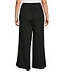 Calessa Plus Size Textured Knit Wide Leg Pull-On Pants - Image 2