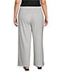 Calessa Plus Size Textured Knit Wide Leg Pull-On Pants - Image 2