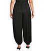 Calessa Plus Size Twill Coordinating Harem Ankle Pants - Image 2