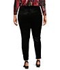 Calessa Plus Size Velvet 4-Pocket Pull-On Pants - Image 2