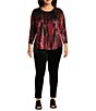 Calessa Plus Size Velvet 4-Pocket Pull-On Pants - Image 3