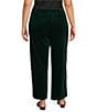 Calessa Plus Size Velvet Wide Leg Pull-On Pants - Image 2