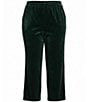 Calessa Plus Size Velvet Wide Leg Pull-On Pants - Image 5