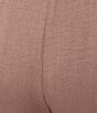 Calessa Plus Size Wide Leg Embroidered Border Hem Pull-On Coordinating Cropped Pants - Image 4
