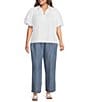 Calessa Plus Size Wide Leg Pull-On Pants - Image 3