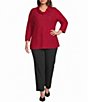 Calessa Plus Velvet Wide Leg Pull-On Pants - Image 3