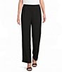 Calessa Ponte Knit Wide Leg Crop Pants - Image 1