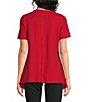 Calessa Textured Knit Asymmetric Hem Tunic - Image 2