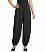 Calessa Twill Coordinating Harem Ankle Pants - Image 1