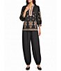 Calessa Twill Coordinating Harem Ankle Pants - Image 3
